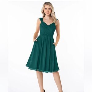 Azazie Angie Dress, Peacock